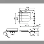 TOTO - ECOWASHER - TCW10S - Toilet Seat Cover - Image 2