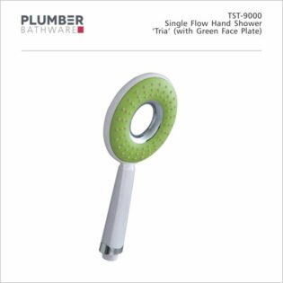 Plumber - Shower - Single Flow Hand Shower - Tria Green - TST-9000