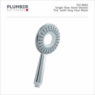 Plumber - Shower - Single Flow Hand Shower - Tria Grey - TST-9002