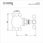 Plumber - Flush Tap- Flush Tap- U 0075 - Image 2