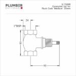 Plumber - Concealed Set - Flush TapKennedy - U 1504B - Image 2