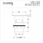 Plumber - Universal Items - Waste Coupling Half Thread 32mm - U 1808 - Image 2