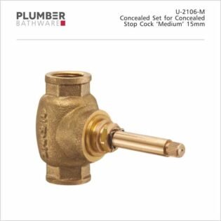 Plumber - Concealed Set - Concealed Stop Cock Medium 15mm - U-2106M