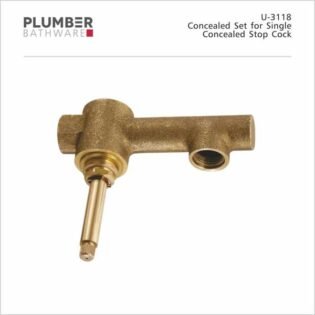 Plumber - Concealed Set - Single Stop Cock - U-3118