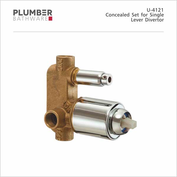 Plumber - Concealed Set - Single Lever Divertor - U-4121