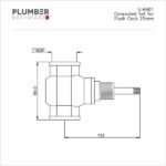Plumber - Concealed Set - Flush Tap25mm - U 6601 - Image 2