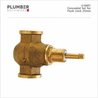 Plumber - Concealed Set - Flush Cock 25mm - U-6601
