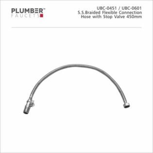 Plumber - Universal Items - S.S. Braided Flexible Connection Hose 600mm - UBC-0601