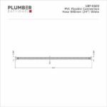 Plumber - Universal Items - PVC Flexible Connection Hose 600mm - UBP 0600 - Image 2