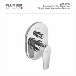 Plumber - Aura Series - Exposed Set for High Flow Single Lever Divertor - ARA-UP04