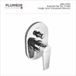 Plumber - Aura Series - Exposed Set for 3-INLET Single Lever Divertor - ARA-UP43