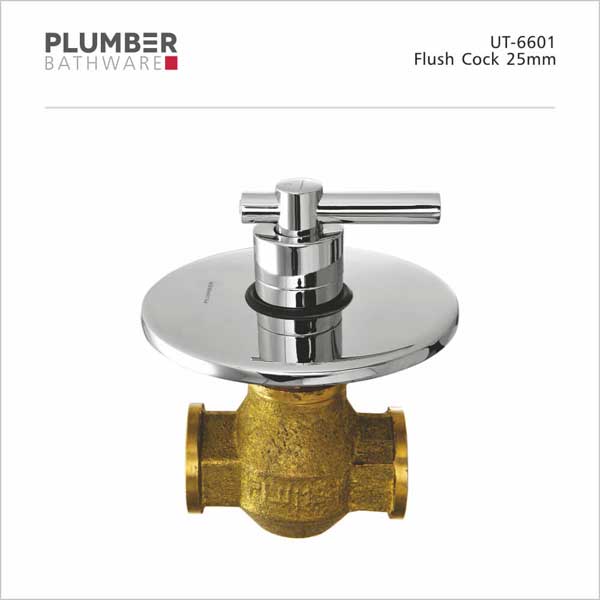 Plumber - Ultra Series - Flush Cock 25mm - UT-6601