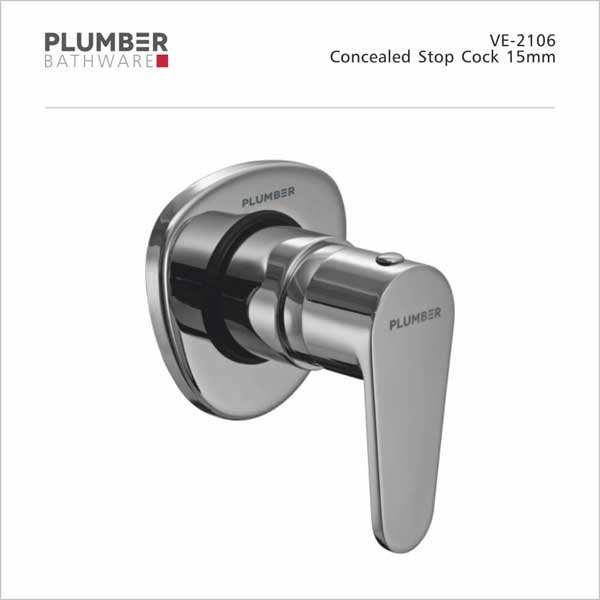 Plumber - Vine Series - Concealed Stop Cock 15mm - VE-2106