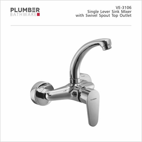 Plumber - Vine Series - Single Lever Sink Mixer - VE-3106