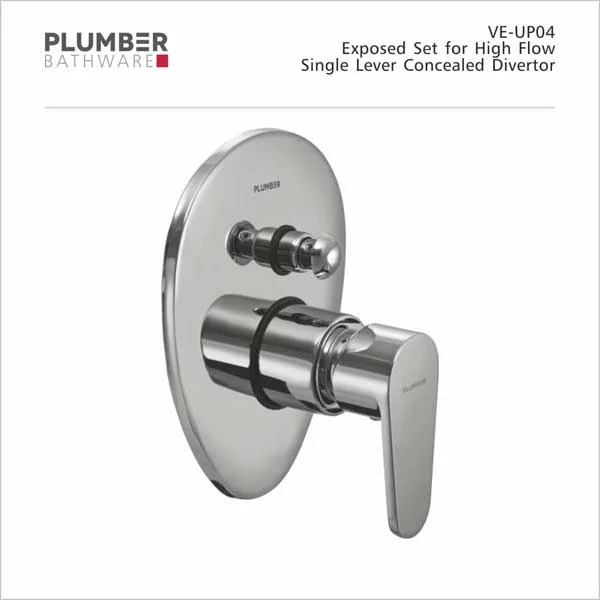 Plumber - Vine Series - Exposed Set for High Flow Single Lever Divertor - VE-UP04