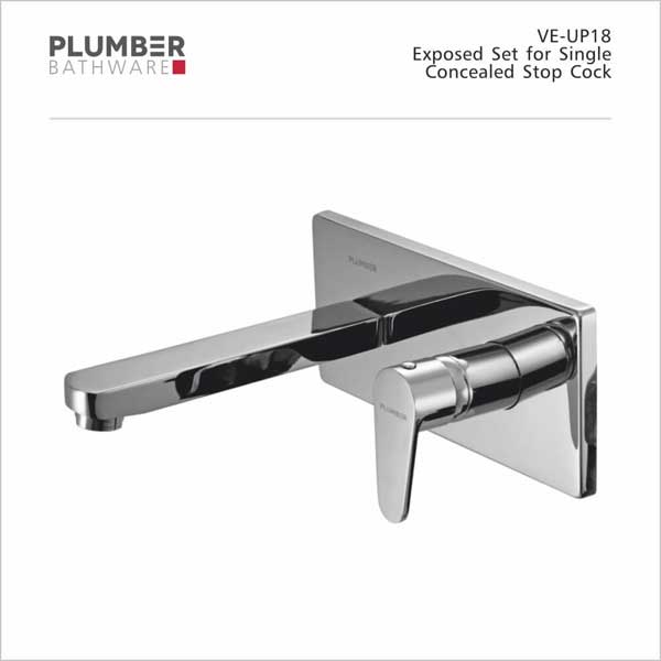 Plumber - Vine Series - Exposed Set for High Flow Single Concealed Stop Cock - VE-UP18