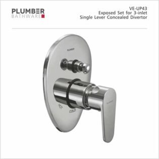 Plumber - Vine Series - Exposed Set for 3-INLET Single Lever Divertor - VE-UP43