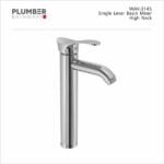 Plumber - Wave Series - Single Lever Basin Mixer High Neck - WAV-3145