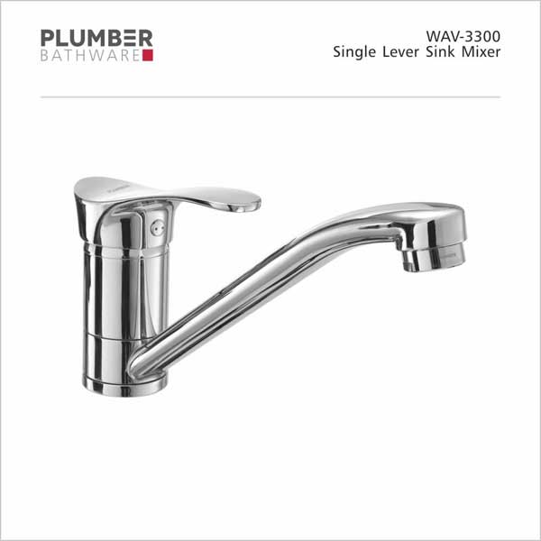 Plumber - Wave Series - Single Lever Sink Mixer - WAV-3300