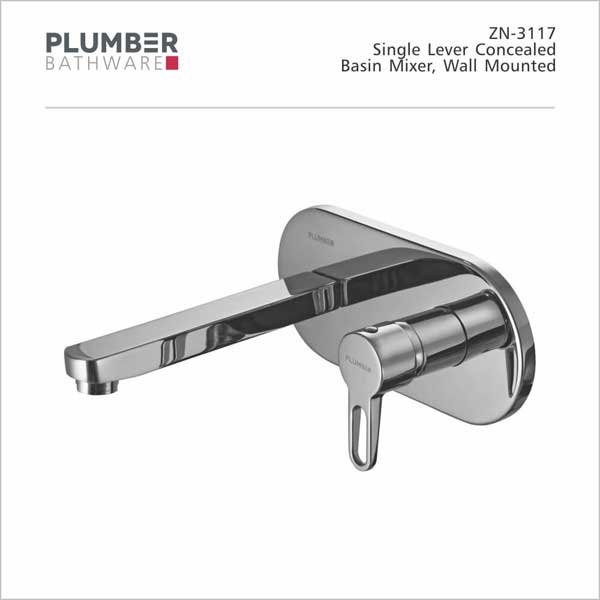Plumber - Zion Series - Single Lever Concealed Basin Mixer - ZN-3117