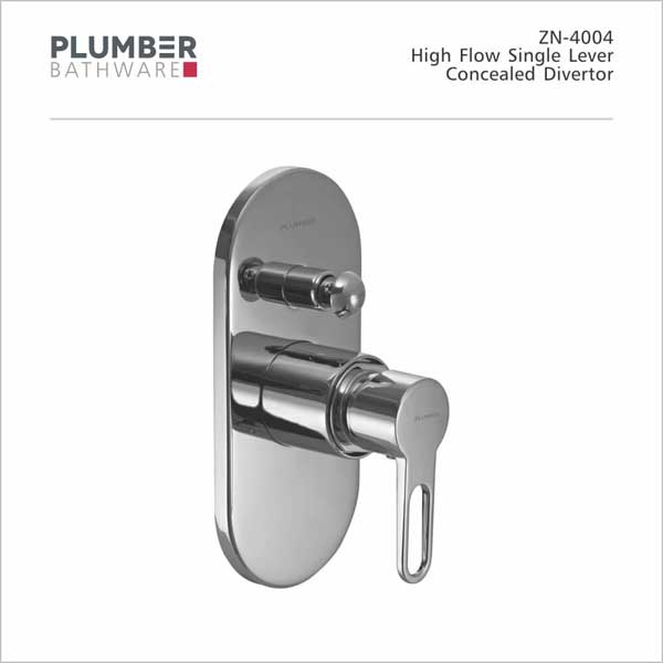 Plumber - Zion Series - High Flow Single Lever Concealed Divertor - ZN-4004