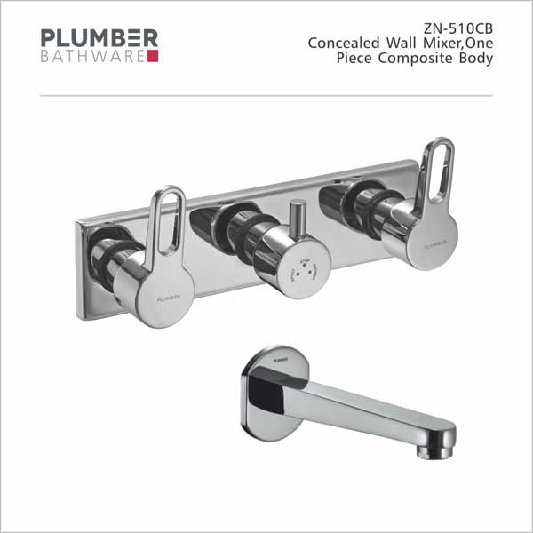 Plumber - Zion Series - Concealed Wall Mixer - ZN-510CB