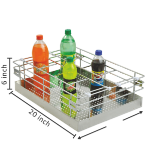 Basketwala - Perforated Bottle Basket - 6 inch X 20 inch