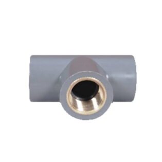 VIGOR - PVC Sel-Fit - Brass Tee