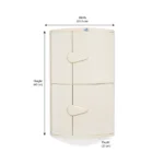 Nilkamal - Storage Unit - Corner Cabinet 2-Door - Image 3