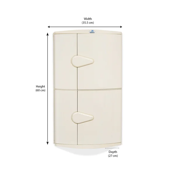 Nilkamal - Storage Unit - Corner Cabinet 2-Door - Image 3