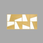 Drashti Ceramic - Wall Tiles - Golden/Silver Series - G-30054