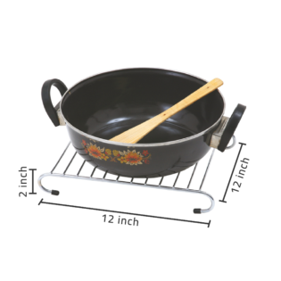 Basketwala - Stainlesss Steel - Hot Plate Stand - 12 inch X 12 inch