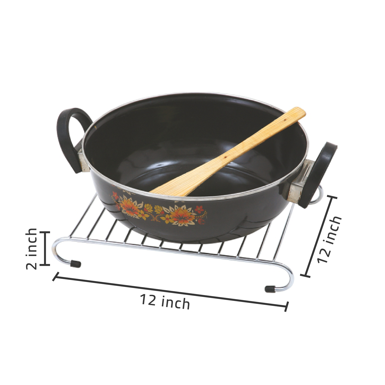 hot-plate-stand-01 Basketwala - Stainlesss Steel - Hot Plate Stand - 12 inch X 12 inch