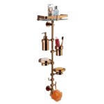 Sweiss Brand - Ultimate Series - Bath Pole (Rose Gold PVD + Shelf)