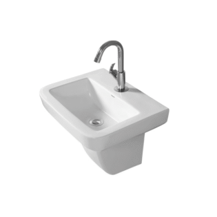 Simpolo - Half Pedestal Basin - NERO