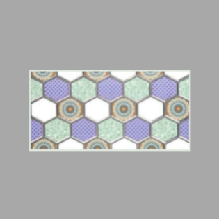 Drashti Ceramic - Wall Tiles - Golden/Silver Series - P-30043