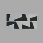 Drashti Ceramic - Wall Tiles - Golden/Silver Series - P-30055