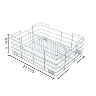 Basketwala - Partition Basket - 4 inch X 22 inch
