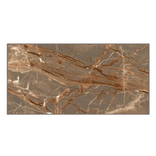 Porcelain Tiles - High Glossy Finish - Rosso Brown