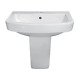 AGL Bathware - Basin with Half Pedestal - SALSA