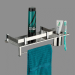 Sweiss Brand - Shelf & Corners Series - With Tumbler Holder & Rod
