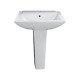 AGL Bathware - Basin with Full Pedestal - TESSA