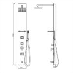 Jaquar - Shower Panel - Infinity Black - G0842JAX