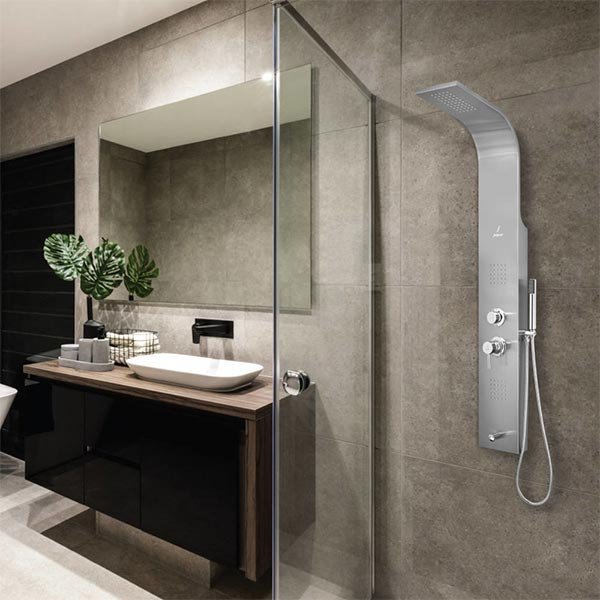 Jaquar - Shower Panel - Jaq Brushed Stainless Steel - ST8858B3