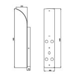 Jaquar - Shower Panel - Glassy-White - ST86113