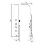 Jaquar - Shower Panel - Jaq Brushed Stainless Steel - ST8858B3