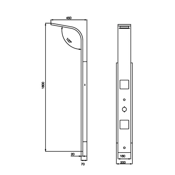 Jaquar - Shower Panel - Shinny - ST8896