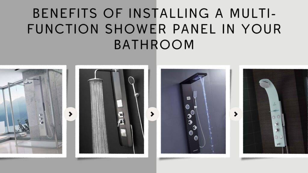 Multi function shower panel