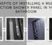 Multi function shower panel