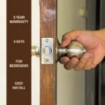3 Keys SS Door Knob with 3 Year Warranty